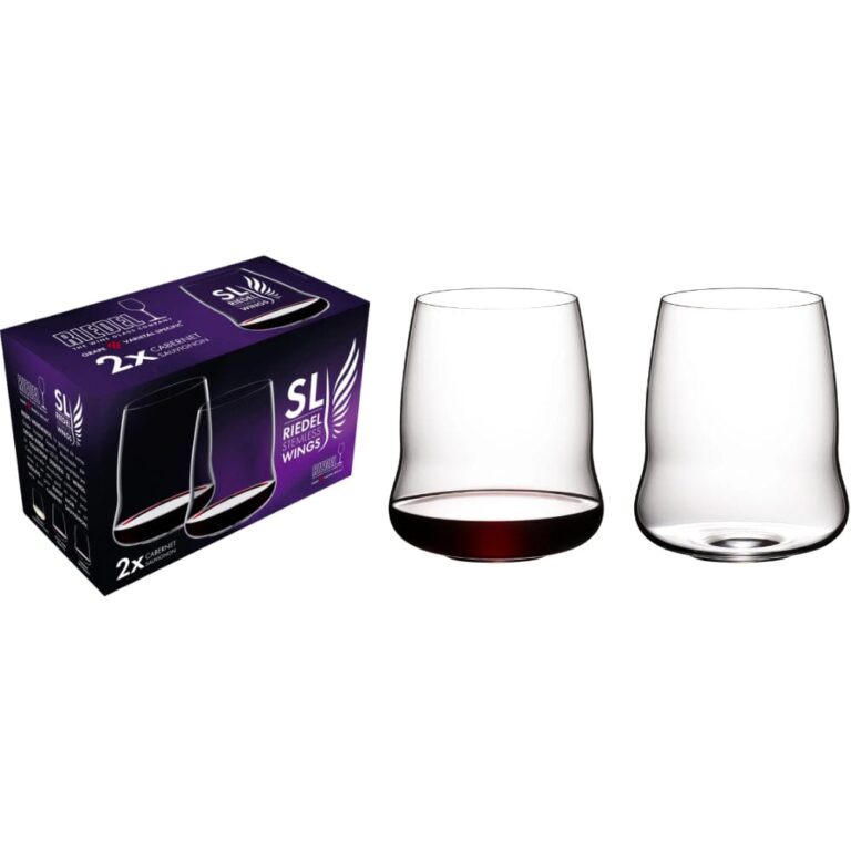 BuyRIEDELWineGlassStemlessWingsCabernetSauvignonSetof2Online